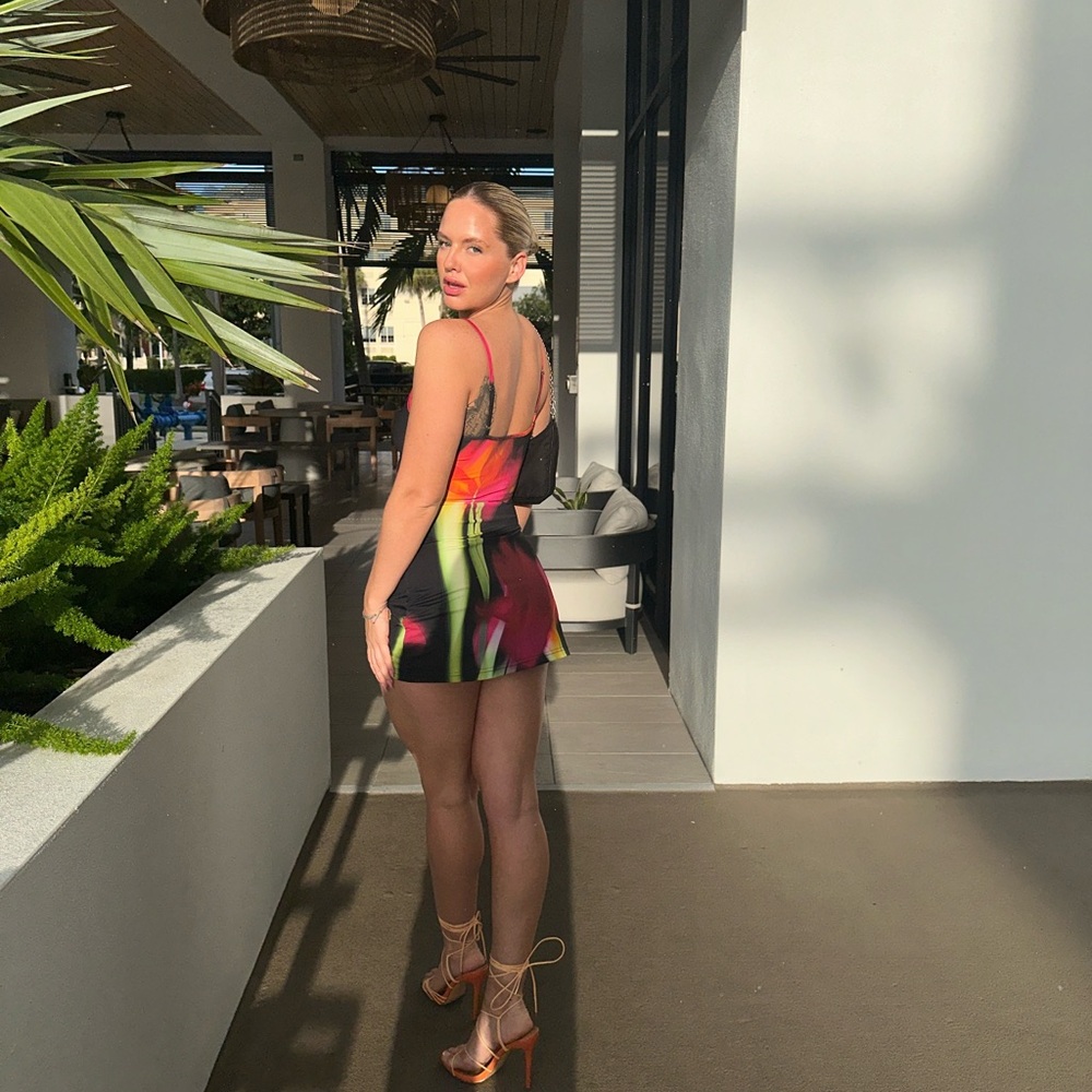 White Fox Boutique Multicolor Mini Dress